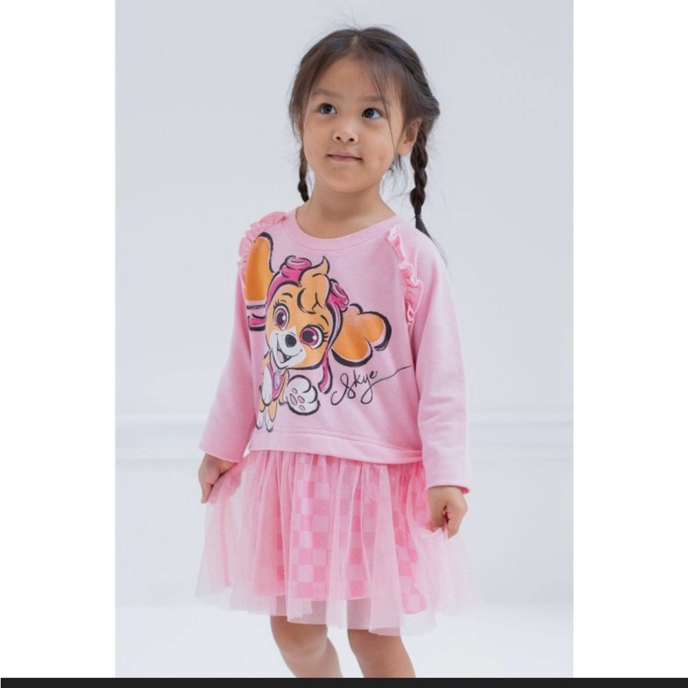 Paw Patrol Skye toddler girls cute and stylish long sleeve dress 2T